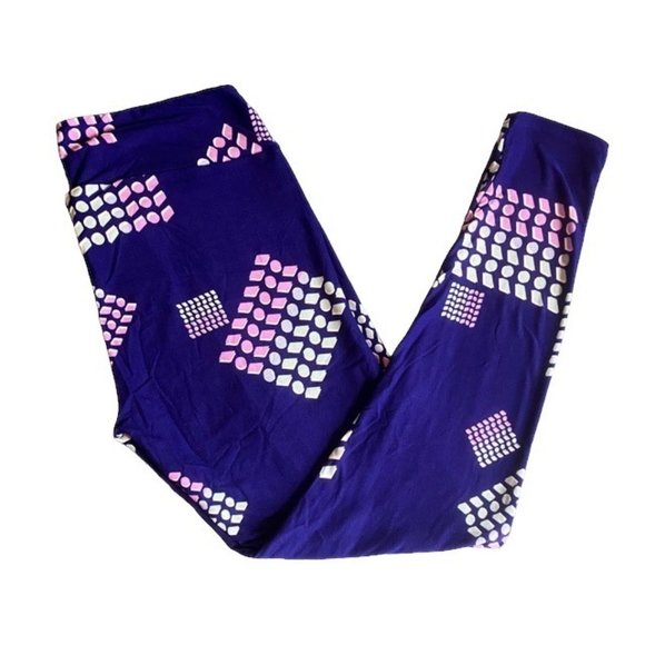 LuLaRoe TC Leggings Tall & Curvy New Purple Mint Green Periwinkle Lilac White So - Picture 2 of 7